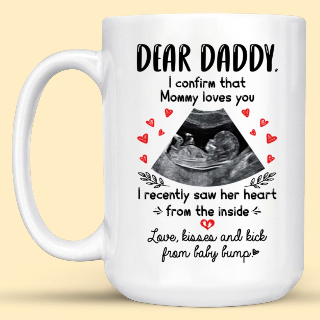 Personalized Gift For Dad To Be Mommy Loves You Mug