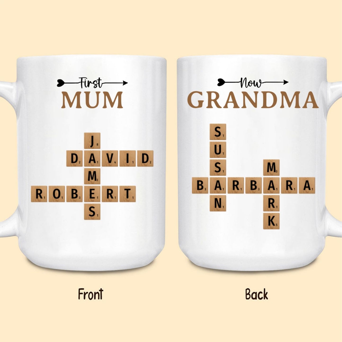 Now Grandma Crossword Puzzle Mug Personalized Gift For Grandma