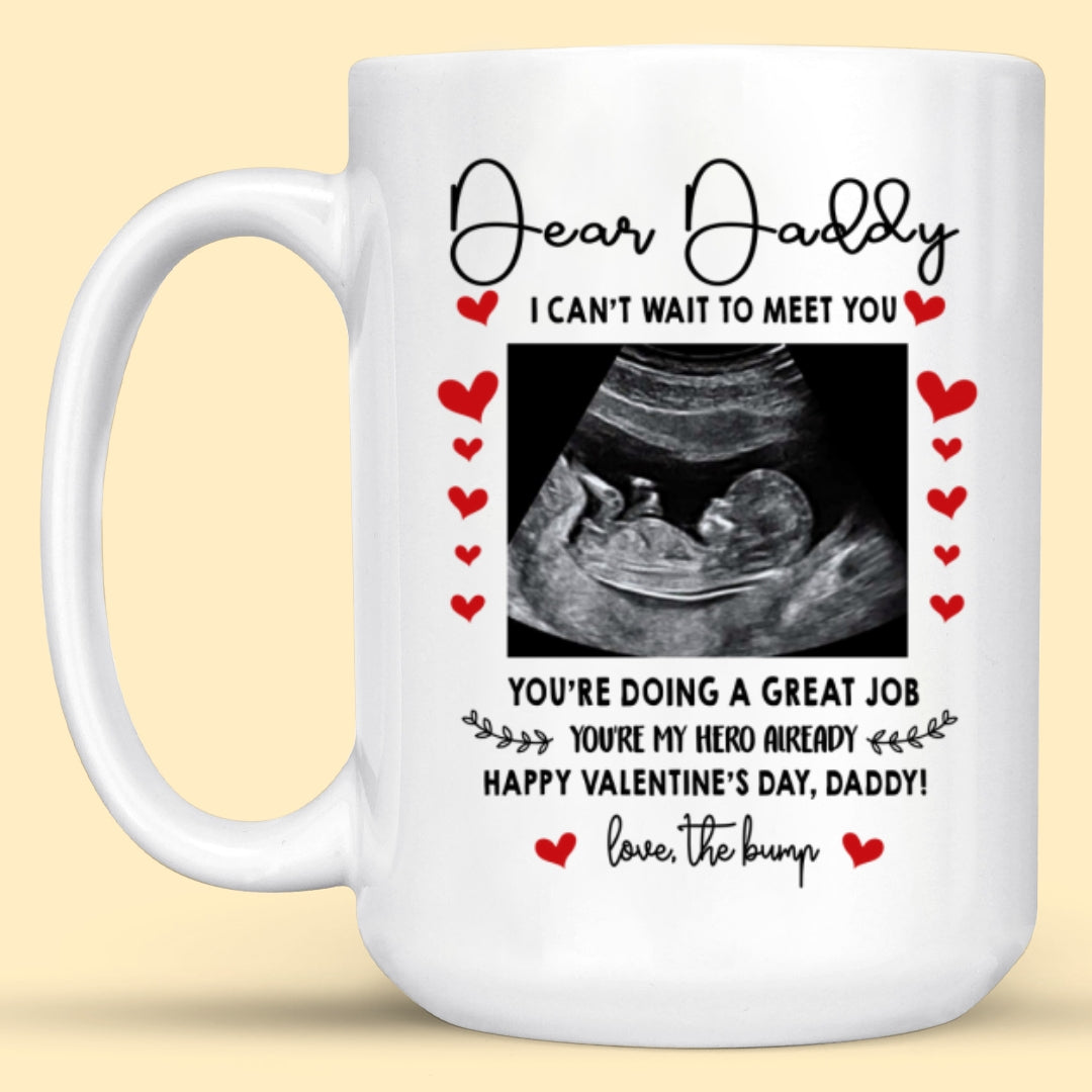 Personalized Dear Daddy This Valentine Snuggled Up Mug Gift For Dad