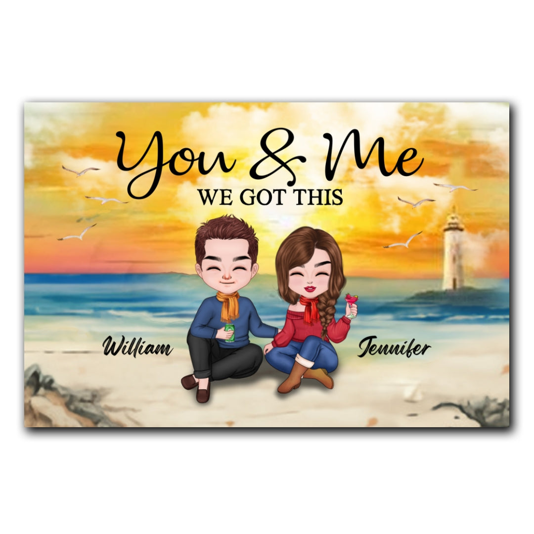 You And Me We Got This Canvas Personalized Gift For Couple