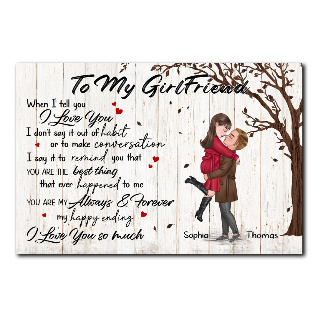 You're My Always And Forever Poster Personalized Gift For Girlfriend