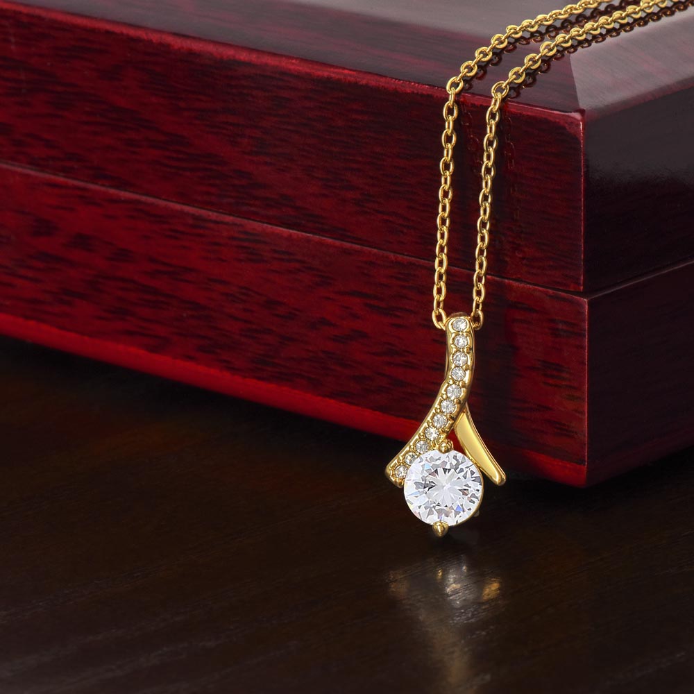 Alluring Beauty Necklace - Gold Finish - Luxury Gift For Her