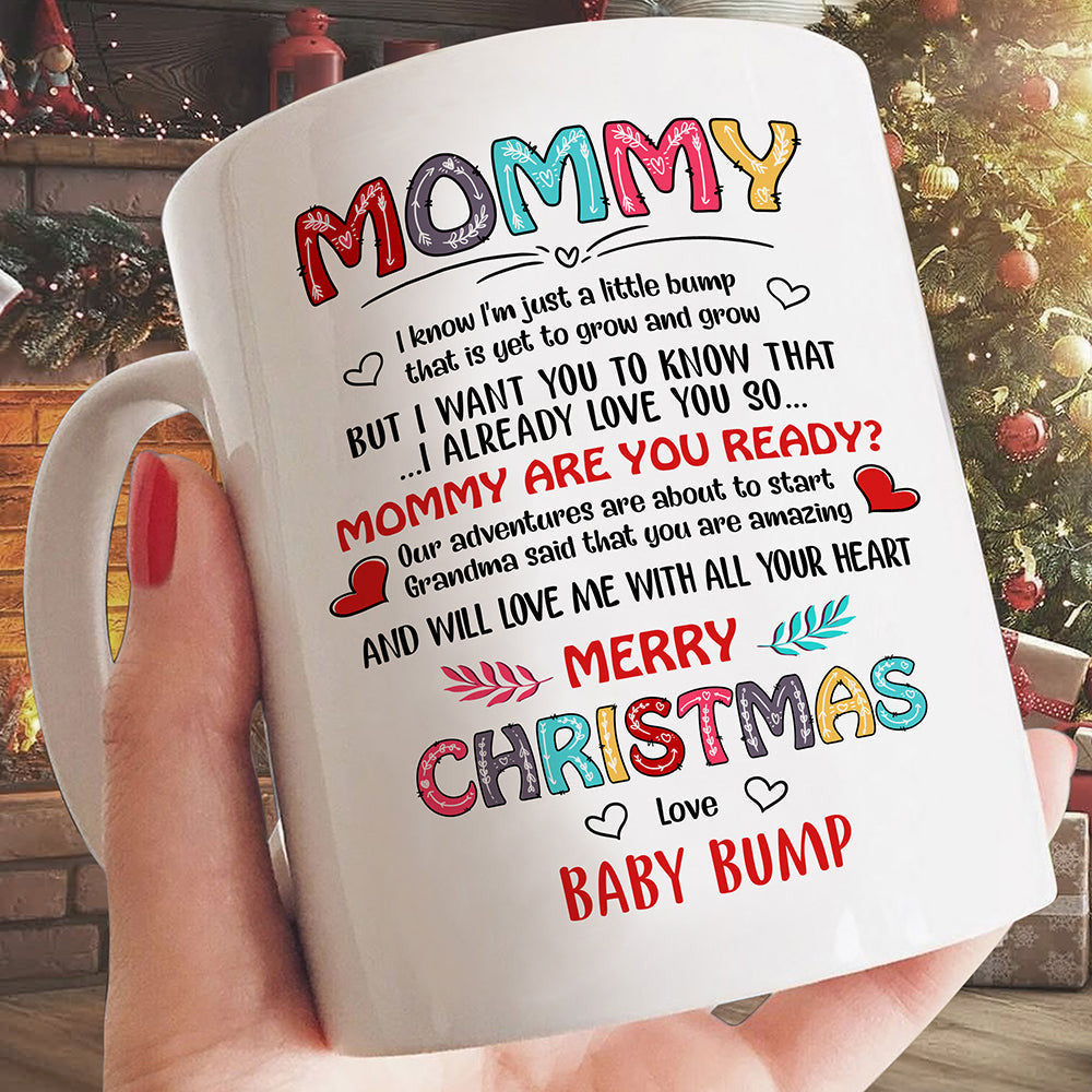 Christmas Gift For Mom To Be Just A Little Bump Mug