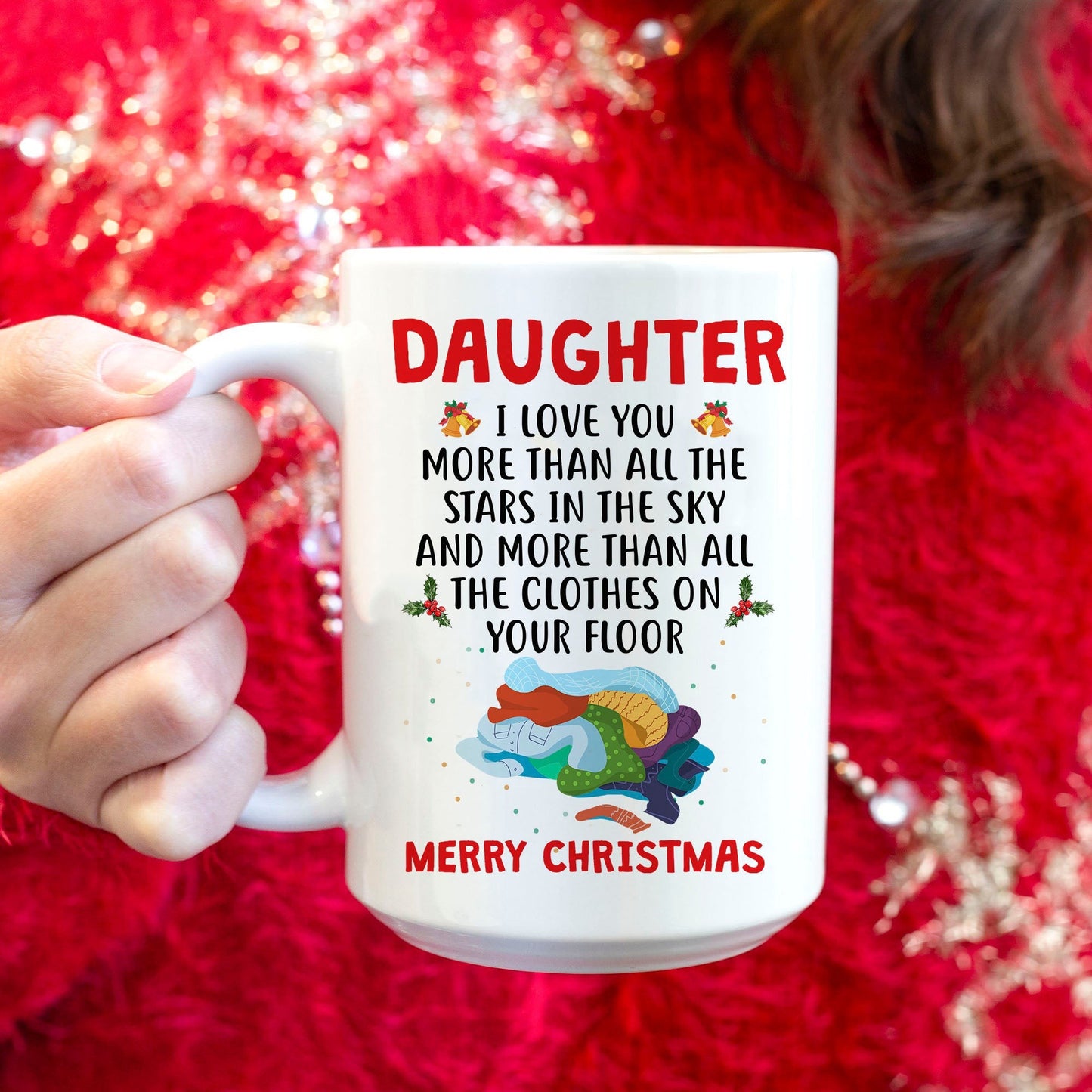 I Love You More Than Stars On The Sky Mug Christmas Gift For Daughter