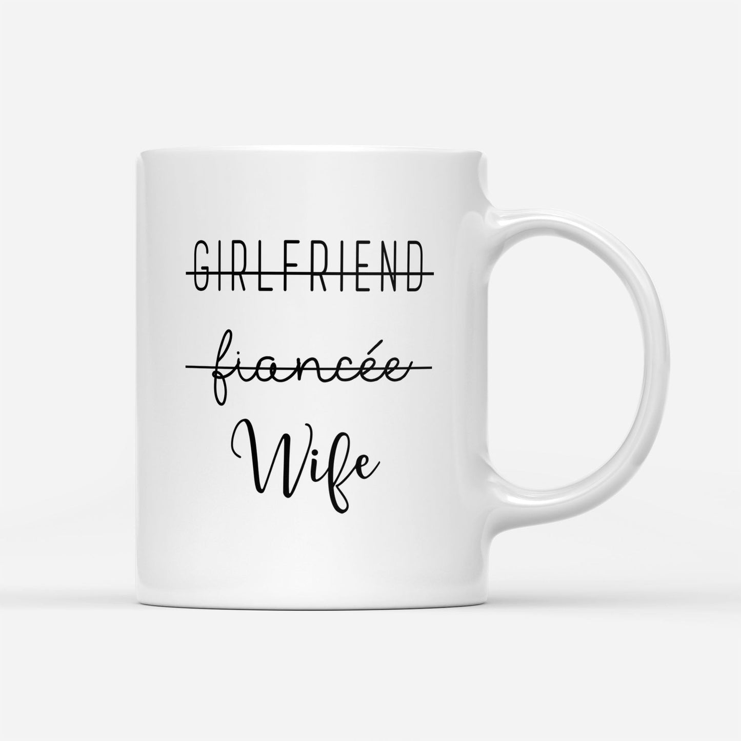 Promoted To Wife Mug Wedding Gift For Newly Wife, Wedding Announcement