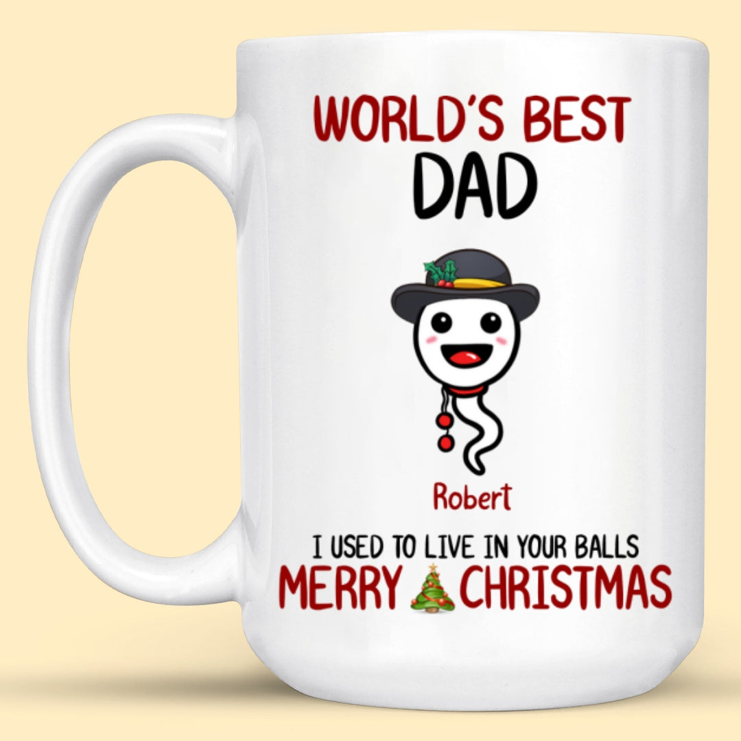 World's Best Dad Mug Personalized Funny Christmas Gift For Father