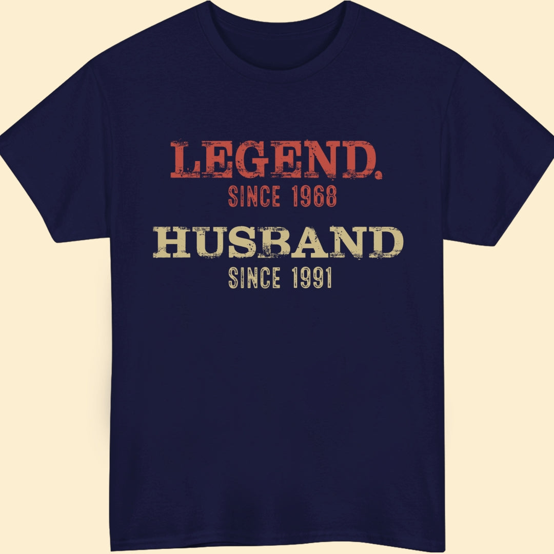 Legend Husband Dog Dad Daddy Papa Grandpa Personalized Cool Shirt