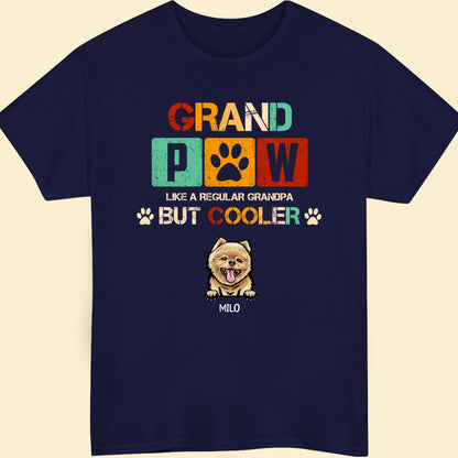 Dog Grandpa Grandfather Grand Paw Screw Funny Personalized Shirt