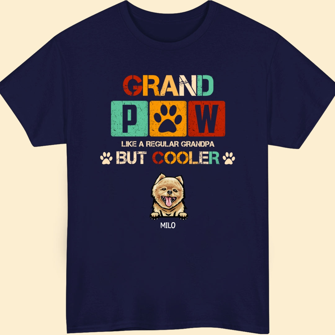 Dog Grandpa Grandfather Grand Paw Screw Funny Personalized Shirt