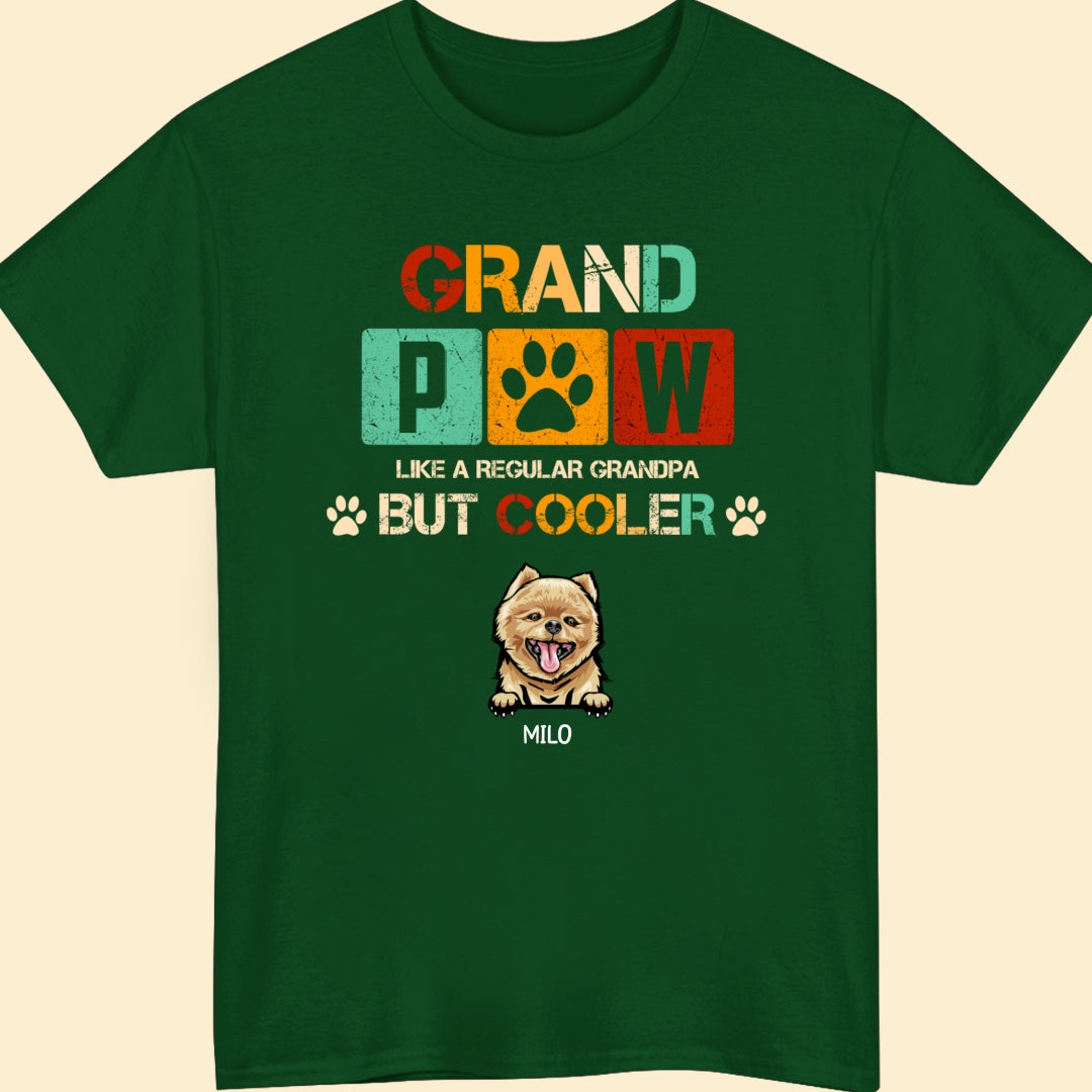 Dog Grandpa Grandfather Grand Paw Screw Funny Personalized Shirt