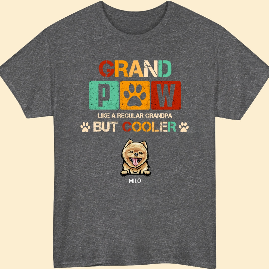 Dog Grandpa Grandfather Grand Paw Screw Funny Personalized Shirt