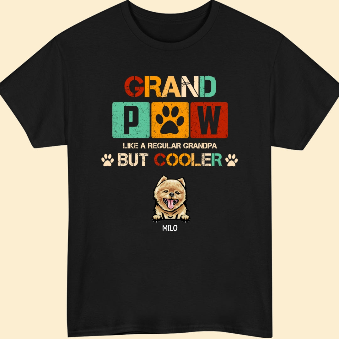 Dog Grandpa Grandfather Grand Paw Screw Funny Personalized Shirt