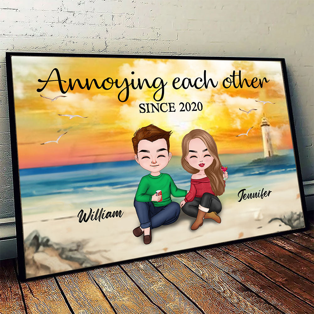 Annoying Each Other Poster Personalized Gift For Couple