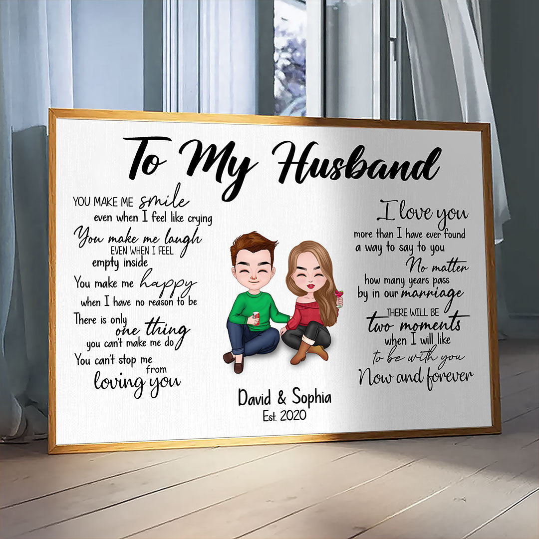 Can't Stop Loving You Poster Personalized Gift For Husband