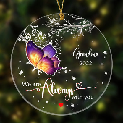 Personalized I Am Always With You Memorial Gift Christmas Ornament