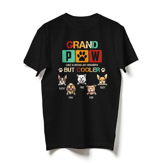 Dog Grandpa Grandfather Grand Paw Screw Funny Personalized Shirt