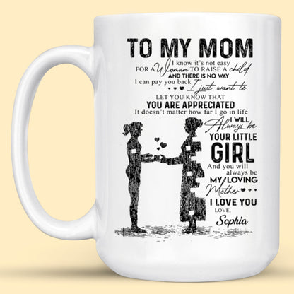 To My Mom Mug Personalized Gift For Mom From Son/Daughter