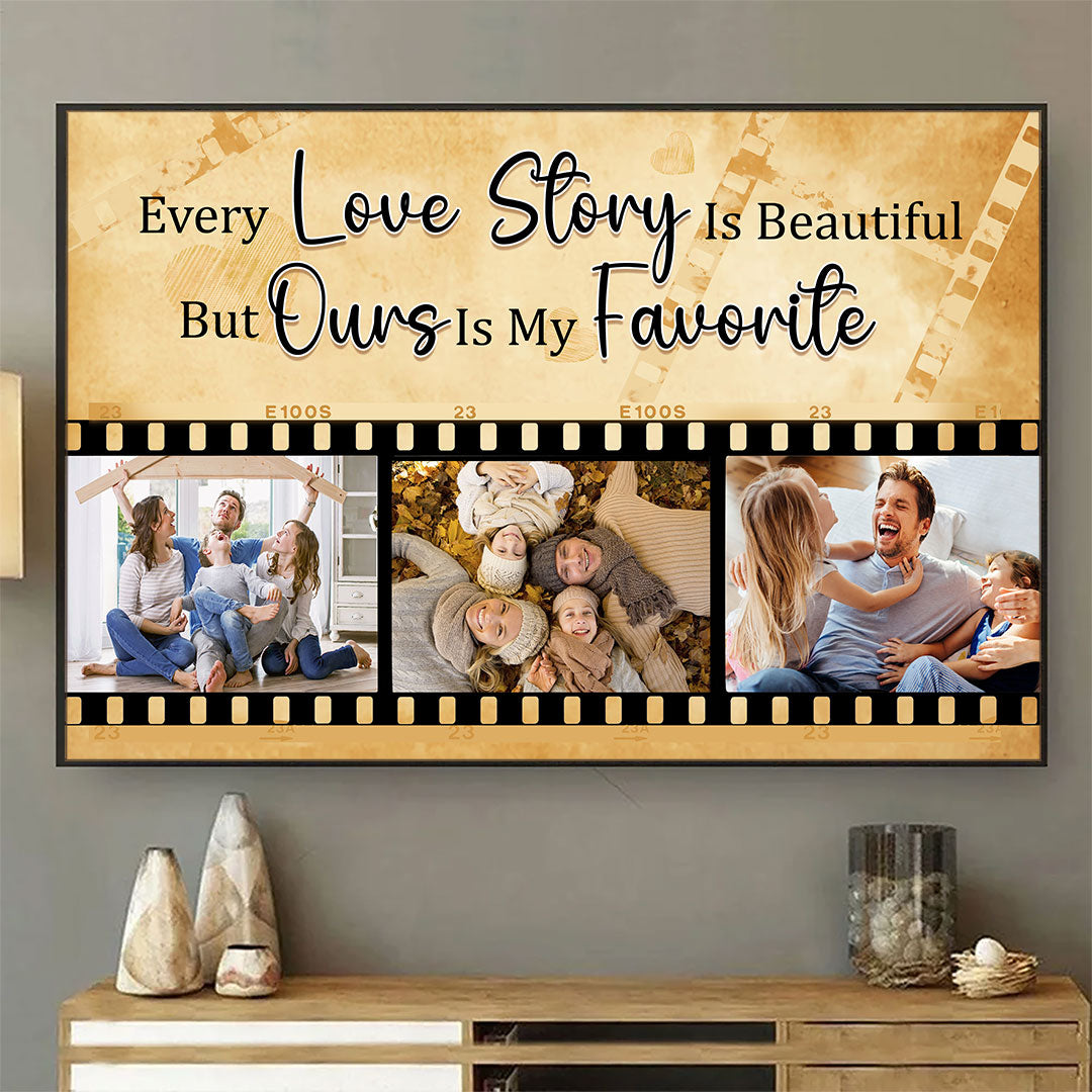 Favorite Love Story Poster For Couple Personalized Gift For Him For Her
