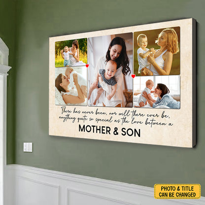 Special Love Between Mother & Son/Daughter Canvas Personalized Gift For Mom