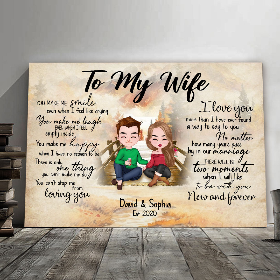 Can't Stop Loving You Canvas Personalized Gift For Wife
