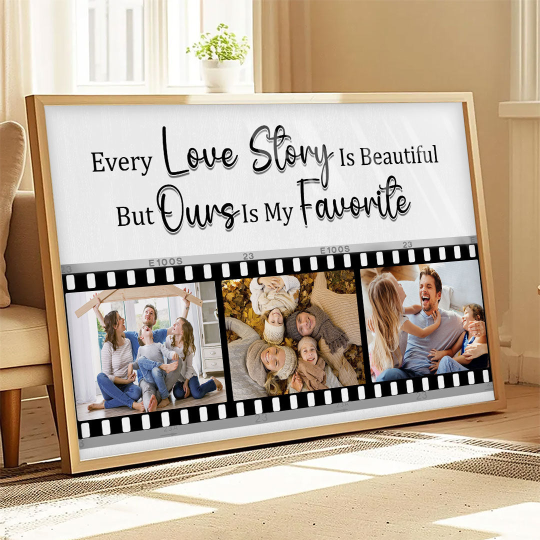 Favorite Love Story Poster For Couple Personalized Gift For Him For Her