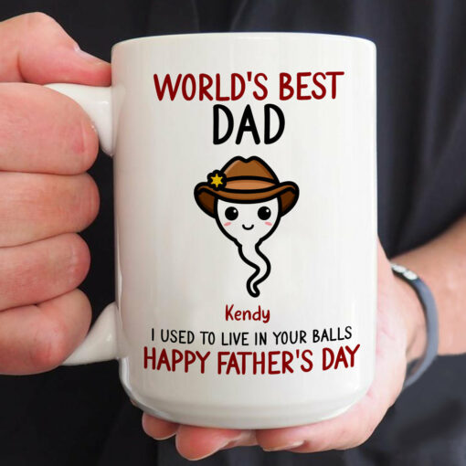 World's Best Dad We Used To Sperm Mug Personalized Father's Day Gift For Father