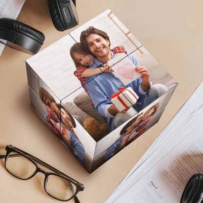 Custom Photo Cube Infinity Folding Multiphoto Cube Gifts For Dad