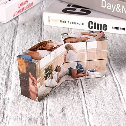 Custom Photo Cube Infinity Folding Multiphoto Cube Gifts For Dad