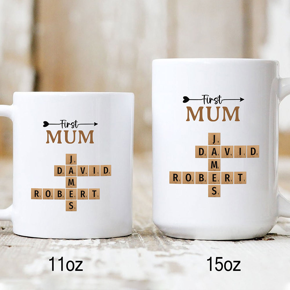 Now Grandma Crossword Puzzle Mug Personalized Gift For Grandma