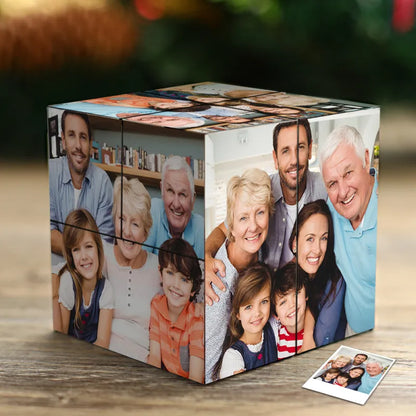 Custom Photo Cube Infinity Folding Multiphoto Cube Gifts For Dad