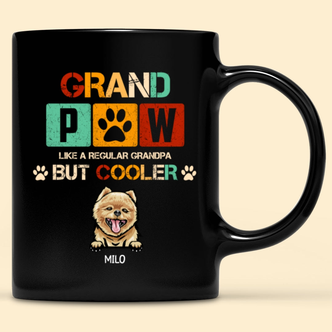 Dog Grandpa Grandfather Grand Paw Screw Funny Personalized Mug Gift
