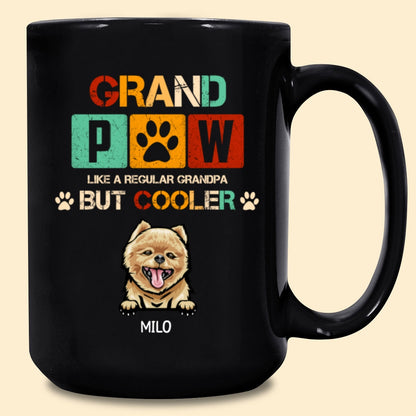 Dog Grandpa Grandfather Grand Paw Screw Funny Personalized Mug Gift