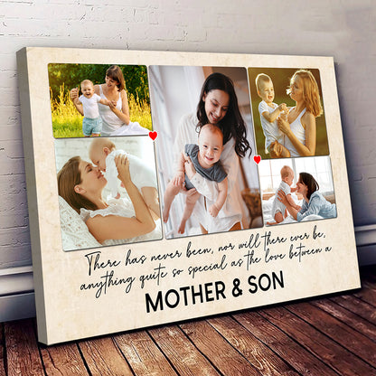 Special Love Between Mother & Son/Daughter Canvas Personalized Gift For Mom