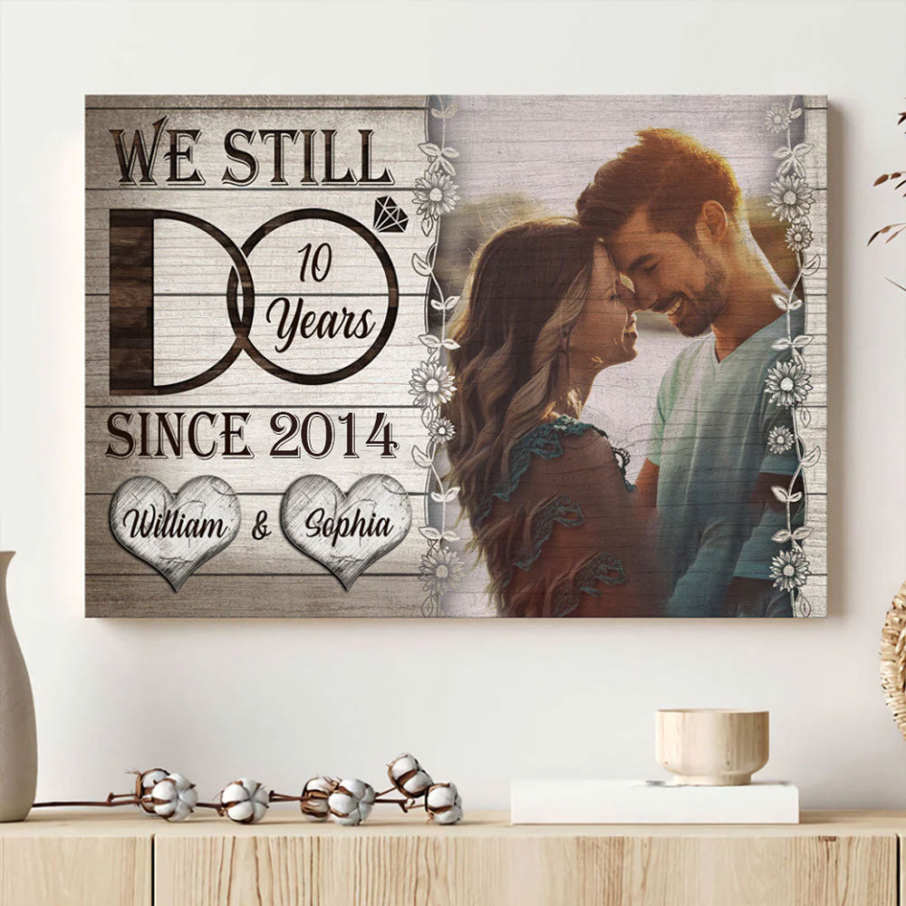 Wedding Anniversary Couple Still Do Wife Husband Personalized Canvas