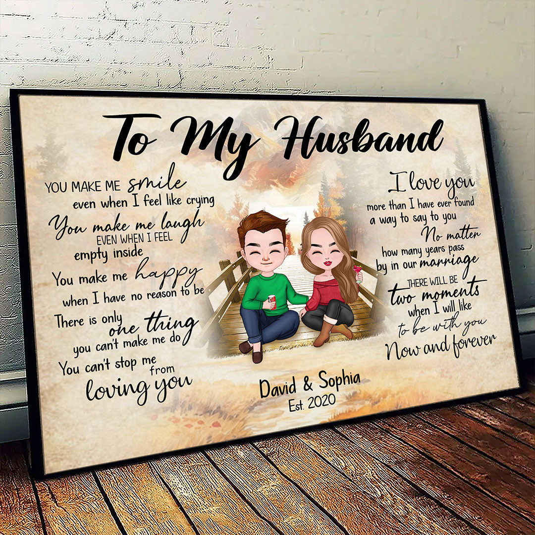 Can't Stop Loving You Poster Personalized Gift For Husband