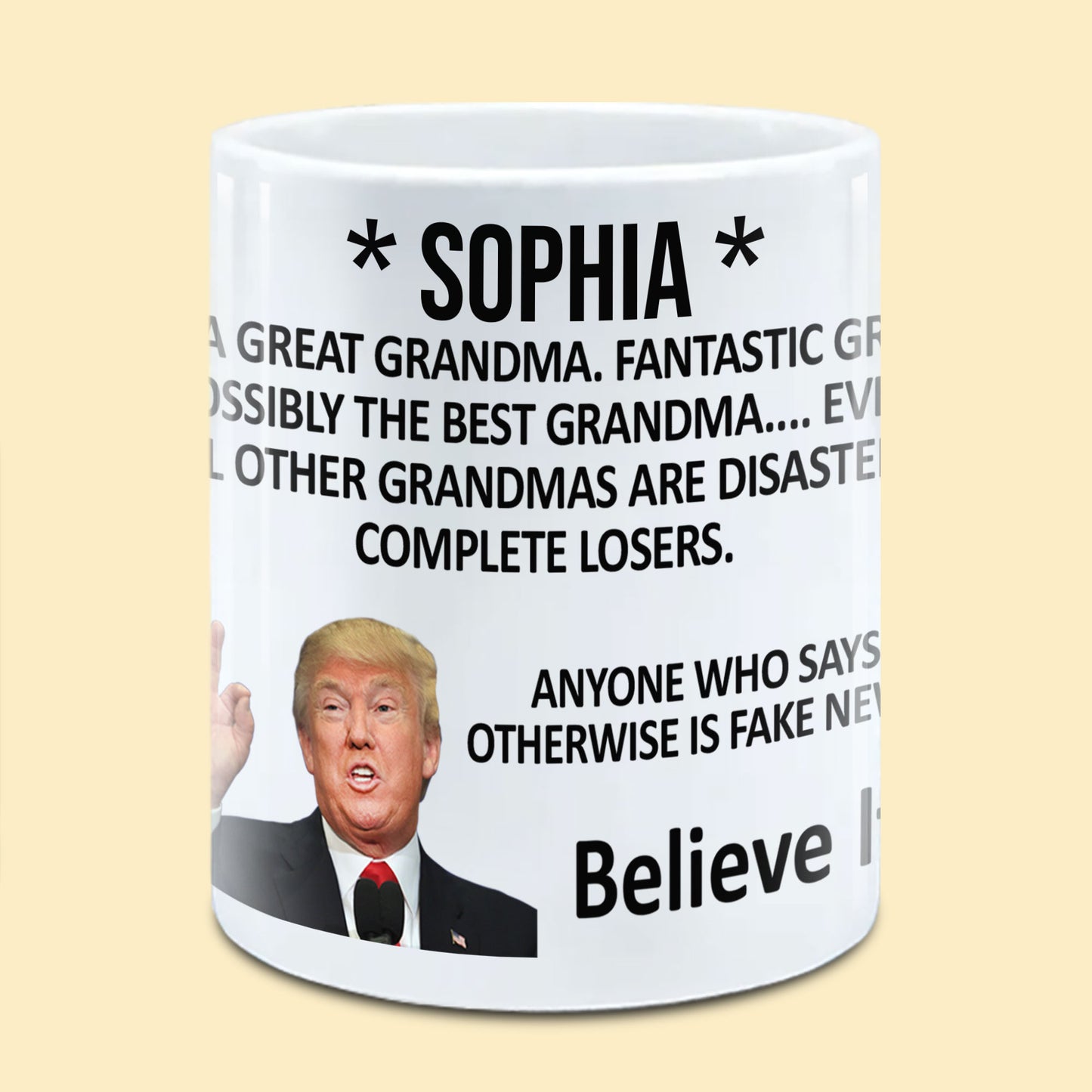 Trump Great Grandma Funny Personalized Mug Gift for Grandma