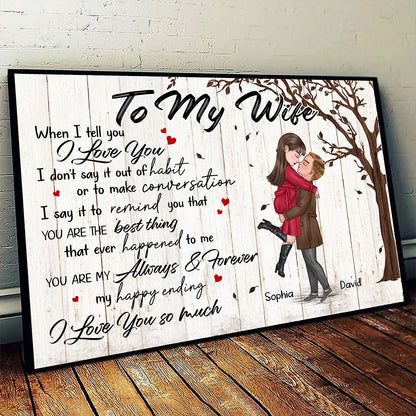 You're My Always And Forever Poster Personalized Gift For Wife
