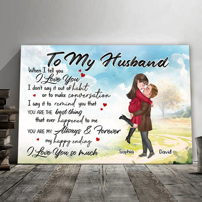 You're My Always And Forever Canvas Personalized Gift For Husband
