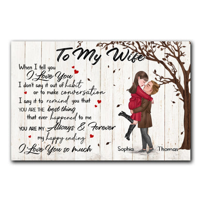 You're My Always And Forever Canvas Personalized Gift For Wife