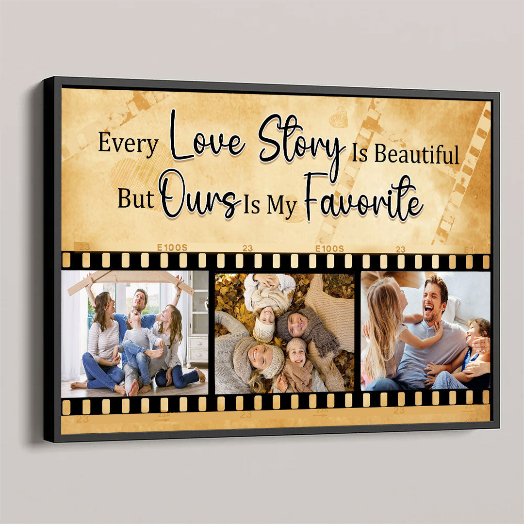 Favorite Love Story Poster For Couple Personalized Gift For Him For Her
