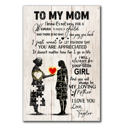 You Are Appreciated Mother Canvas Personalized Gift For Mom