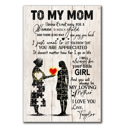 You Are Appreciated Mother Canvas Personalized Gift For Mom