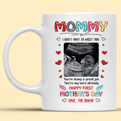 Personalized Mother's Day Gift For Expecting Mom Ultrasound Mommy Good Job Mug