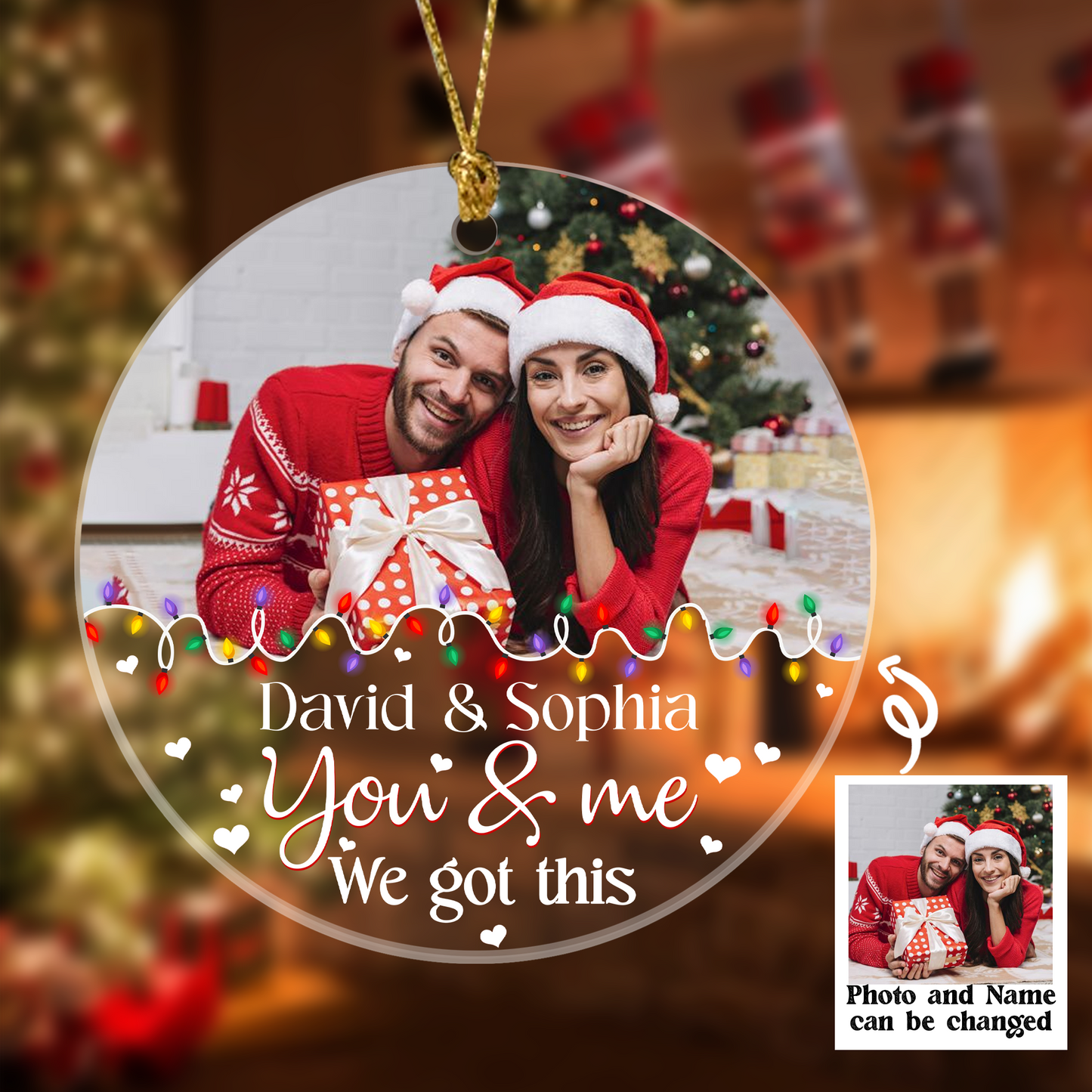 You And Me We Got This Ornament Personalized Gift For Her For Him