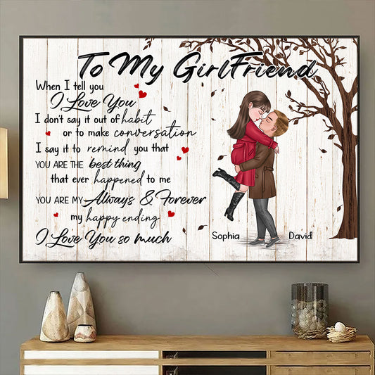 You're My Always And Forever Poster Personalized Gift For Girlfriend