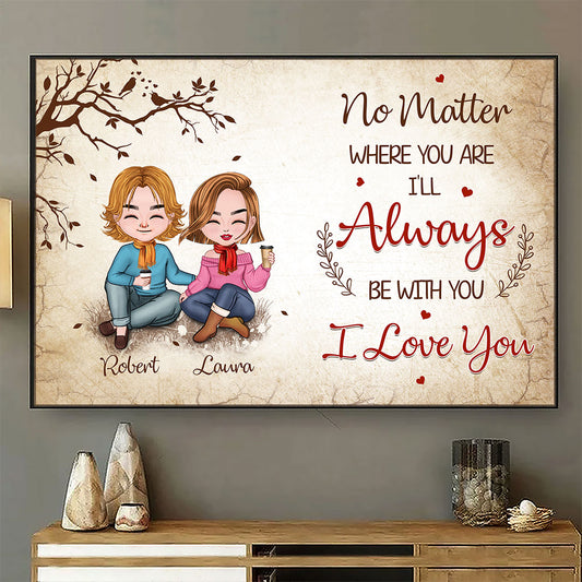 No Matter Where You Are Poster Personalized Gifts For Couple