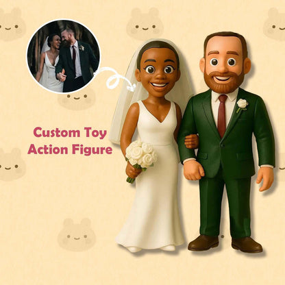 Custom 3D Mini Figure From Your Photo Personalized Toy Figure Gifts For Couple, Best Wedding Anniversary, Christmas Gift Ideas For Her, For Him