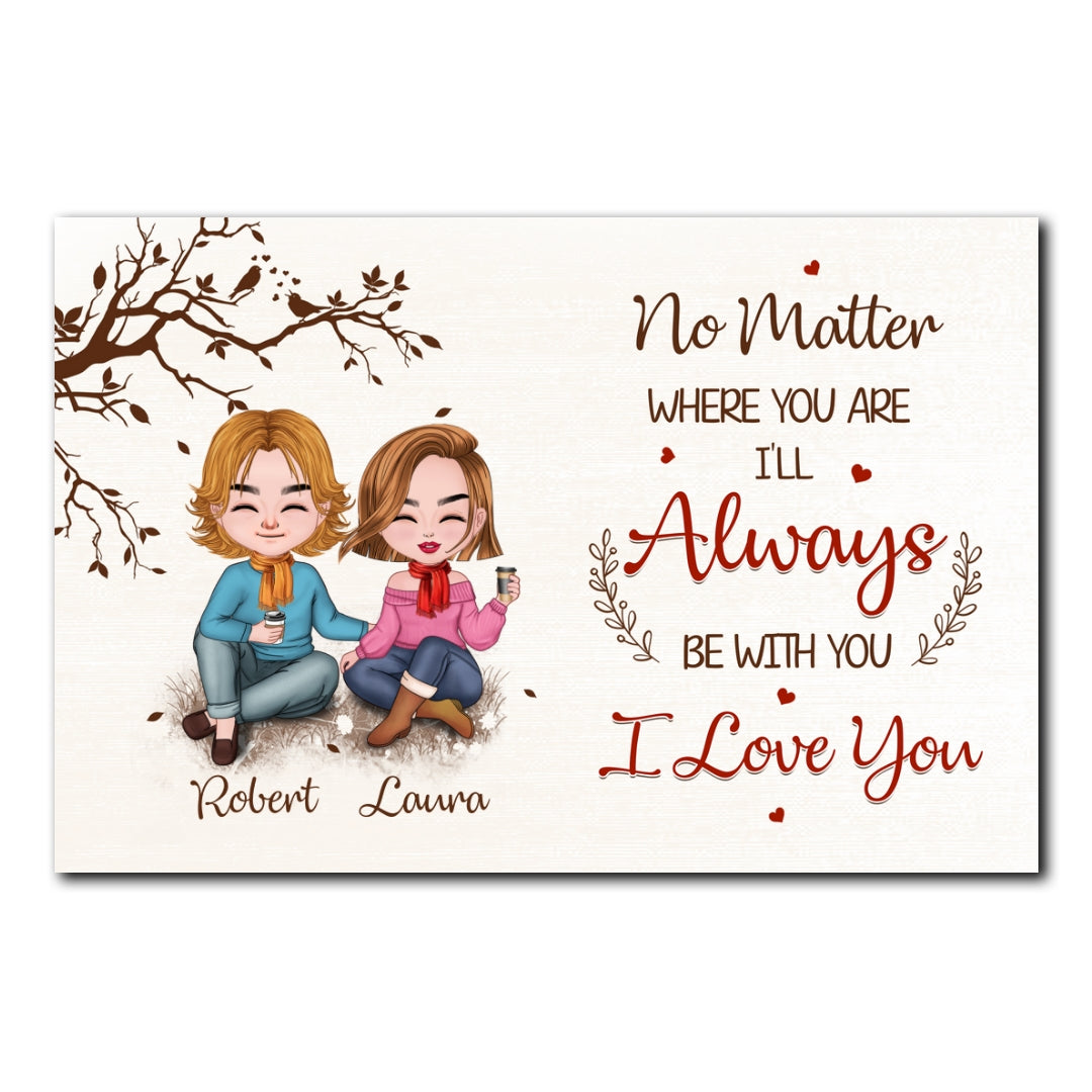 No Matter Where You Are Poster Personalized Gifts For Couple