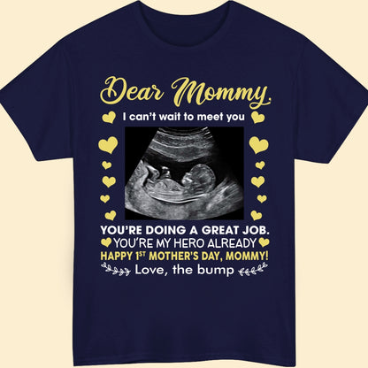 Personalized Gift For Mom To Be Mother's Day Can't Wait T-shirt