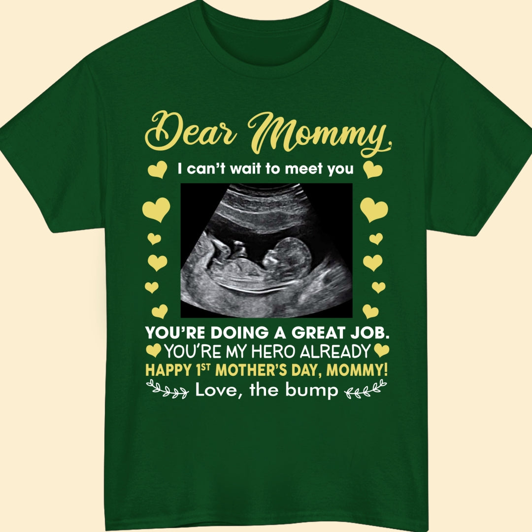 Personalized Gift For Mom To Be Mother's Day Can't Wait T-shirt